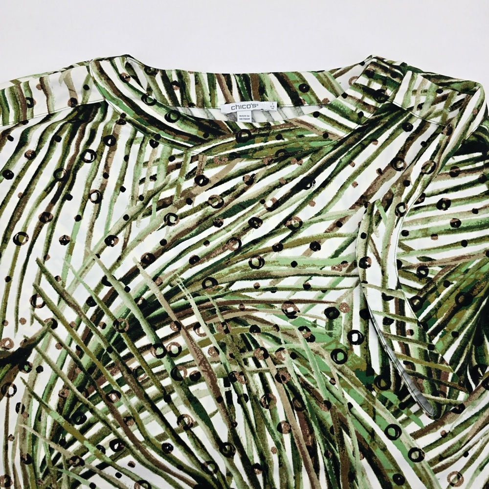 Chico's Women’s Abstract Top Sz M
